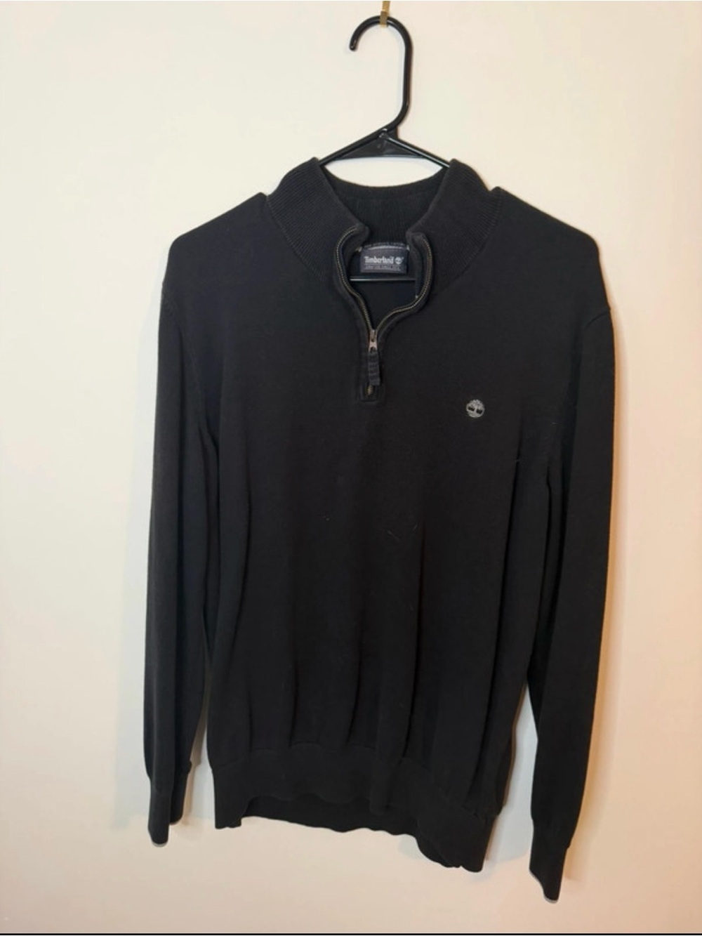 Timberland Men's‎ Black Half-Zip Mock Neck Sweater